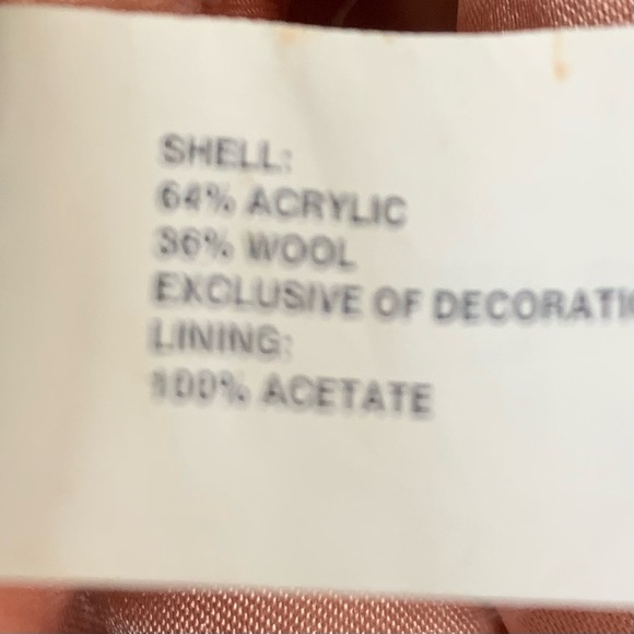 Gap Wool Blend Pink Tweed Casual Bow Dress Sz 12 - Picture 9 of 10